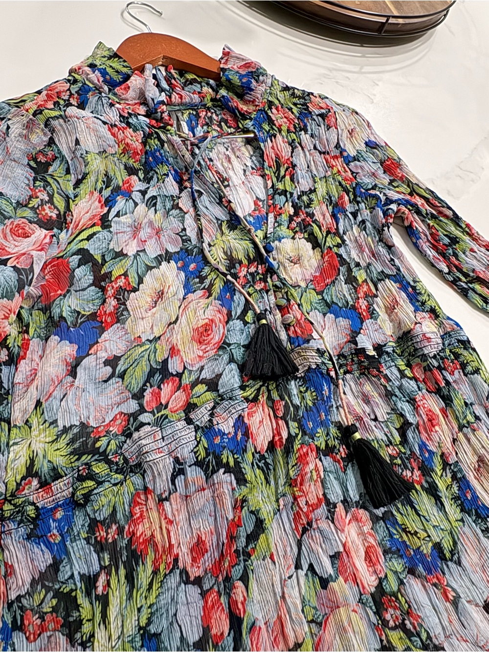 Anthropologie The Marais Printed Chiffon Maxi Dress - Picture 11 of 16